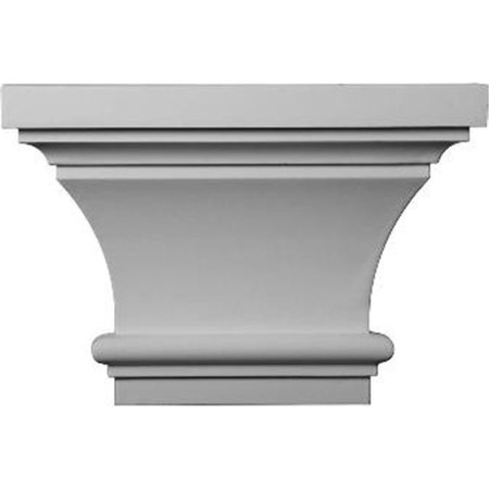 DWELLINGDESIGNS 13 in. W x 8.88 in. H x 4 in. P Architectural Accents - Classic Capital DW279635